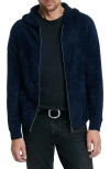 JOHN VARVATOS JOHN VARVATOS CATHERINE HOODED CASHMERE ZIP CARDIGAN