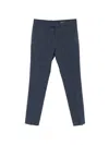 John Varvatos Check-pattern Trousers In Blue