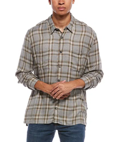 John Varvatos Cole Yarn-dye Sport Shirt In Multi