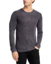 John Varvatos Men's Silk/cashmere Crewneck Sweatshirt In Medium Gray
