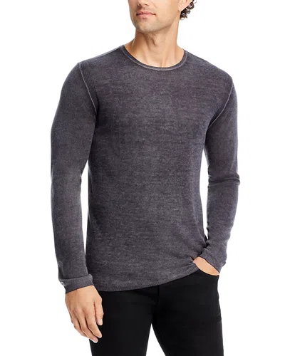 John Varvatos Men's Silk/cashmere Crewneck Sweatshirt In Medium Gray