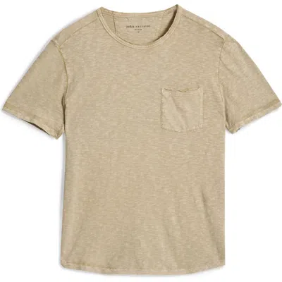 John Varvatos Cooper Organic Cotton Slub Pocket T-shirt In Neutral