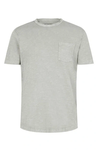 John Varvatos Cooper Washed Cotton Slub T-shirt In Grey Sky