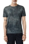 John Varvatos Patino Tie Dye Print Tee In Lake Blue