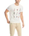 John Varvatos Cotton Multi Peace Hand Graphic Tee In Salt