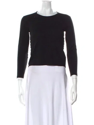 Pre-owned John Varvatos Crew Neck Sweater In Black