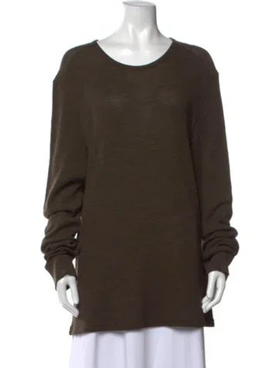 Pre-owned John Varvatos Crew Neck Sweater In Brown