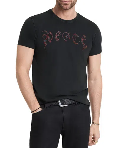 John Varvatos Crew T-shirt In Black