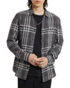 John Varvatos Dale Yarn Dye Sport Shirt In Grey