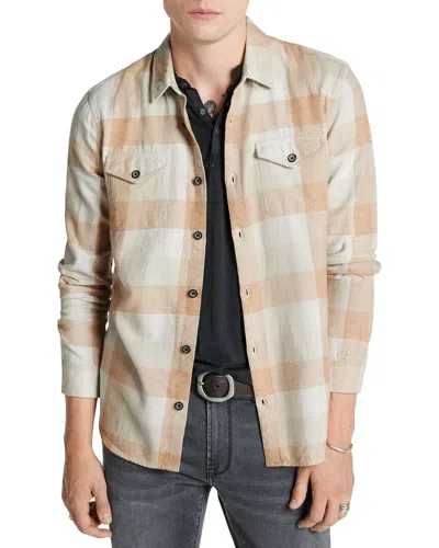 John Varvatos Dale Yarn Dye Sport Shirt In White