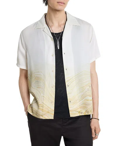 John Varvatos Dan Camp Collar Shirt In Multi