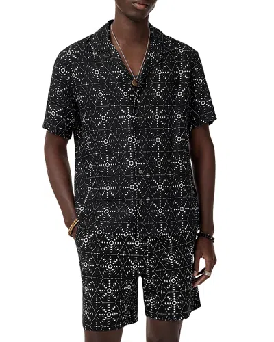 JOHN VARVATOS DAN PRINTED CAMP SHIRT