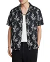 John Varvatos Danny Camp Collar Regular Fit Button Down Shirt