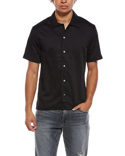 John Varvatos Danny Camp Shirt In Black