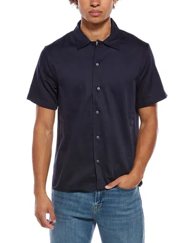 John Varvatos Danny Camp Shirt In Blue