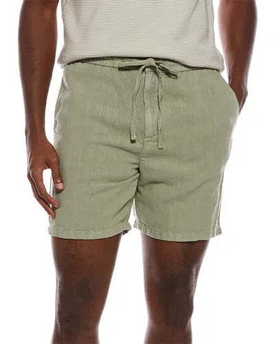 John Varvatos Daryl Linen-blend Drawstring Short In Green