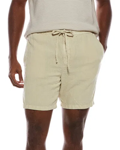 John Varvatos Daryl Linen-blend Drawstring Short In White