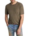 John Varvatos Delancey Regular Fit Crew Tee In Gray