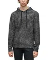 John Varvatos Delancy Houndstooth Print Hoodie