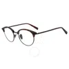 JOHN VARVATOS JOHN VARVATOS DEMO OVAL MEN'S EYEGLASSES V407 0TOR 50