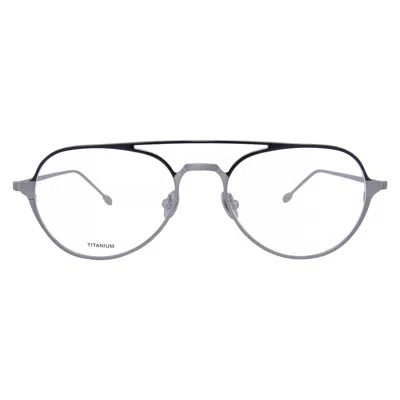 John Varvatos Demo Pilot Men's Eyeglasses V164 0gun 53 In Brown