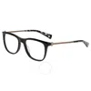 John Varvatos Demo Square Men's Eyeglasses V418 0bla 52