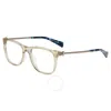 John Varvatos Demo Square Men's Eyeglasses V418 0smo 52