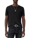 John Varvatos Enzo Marble Wash Shirt In Black
