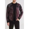 John Varvatos Dio Regular Fit Jacquard Cardigan Sweater
