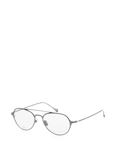 John Varvatos Double-bridge Pilot-frame Glasses In Silver