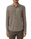 John Varvatos Drewce Button Front Shirt In Brown
