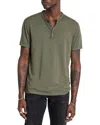 John Varvatos Walden Long Sleeve Henley In Green