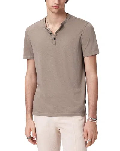 John Varvatos Duke Short Sleeve Henley In Nude