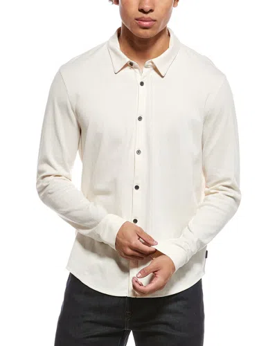 John Varvatos Dunford Jacquard Shirt In Neutral