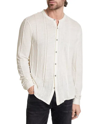 John Varvatos Dyckman Regular Fit Linen-blend Shirt In Multi