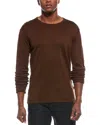 John Varvatos Eli Crewneck Sweater In Brown