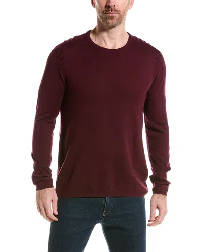 John Varvatos Eli Slub Crewneck Sweater In Brown