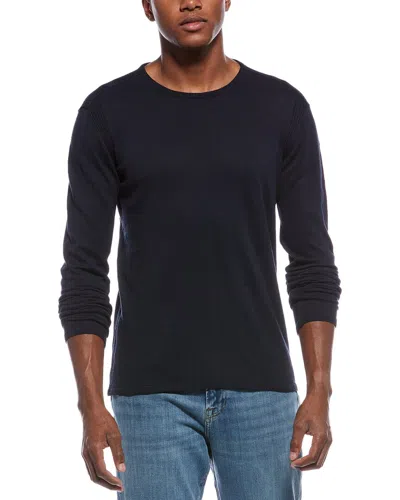 John Varvatos Eli Slub Shirt In Blue