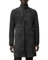 John Varvatos Ellwood Shearling Coat In Black