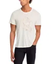 John Varvatos Embroidered Short Sleeve Graphic Tee In Salt