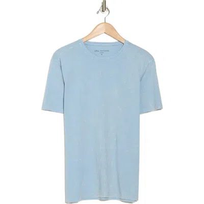 John Varvatos Enzo Marble Wash Cotton T-shirt In Blue