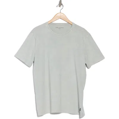 John Varvatos Enzo Marble Wash Cotton T-shirt In Light Grey