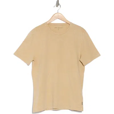 John Varvatos Enzo Marble Wash Cotton T-shirt In Light Khaki