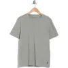 John Varvatos Enzo Marble Wash Cotton T-shirt In Med Grey