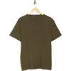 John Varvatos Enzo Marble Wash Cotton T-shirt In Teakwood