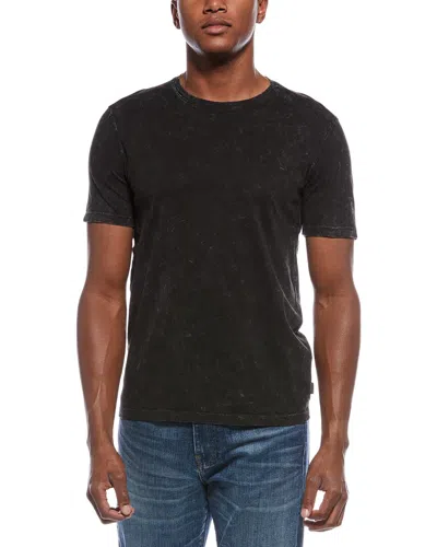 John Varvatos Enzo Marble Wash Shirt In Black