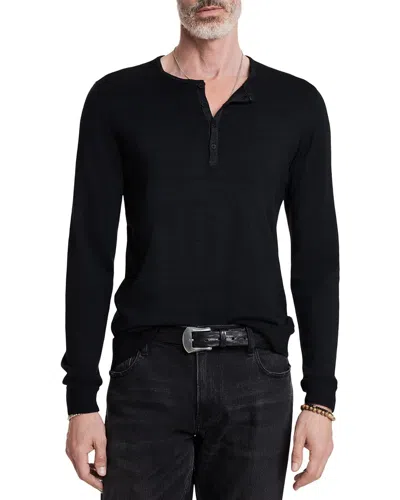 John Varvatos Eren Wool-blend Sweater In Black