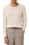 John Varvatos Esperia Textured Sweater In Egg Shell