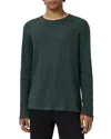 John Varvatos Fern Feeder Rib Long Sleeve Tee In Green