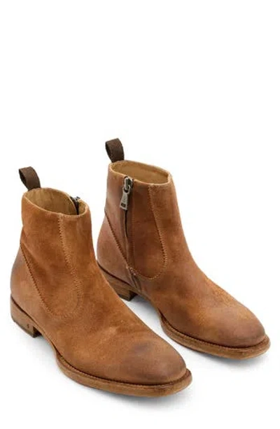 John Varvatos Fleetwood Zip Boot In Brown